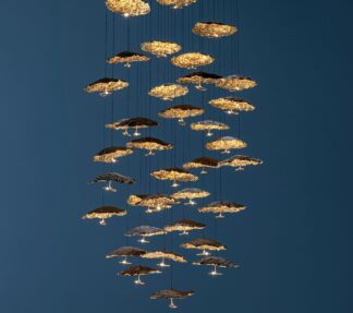 Gold Moon Chandelier