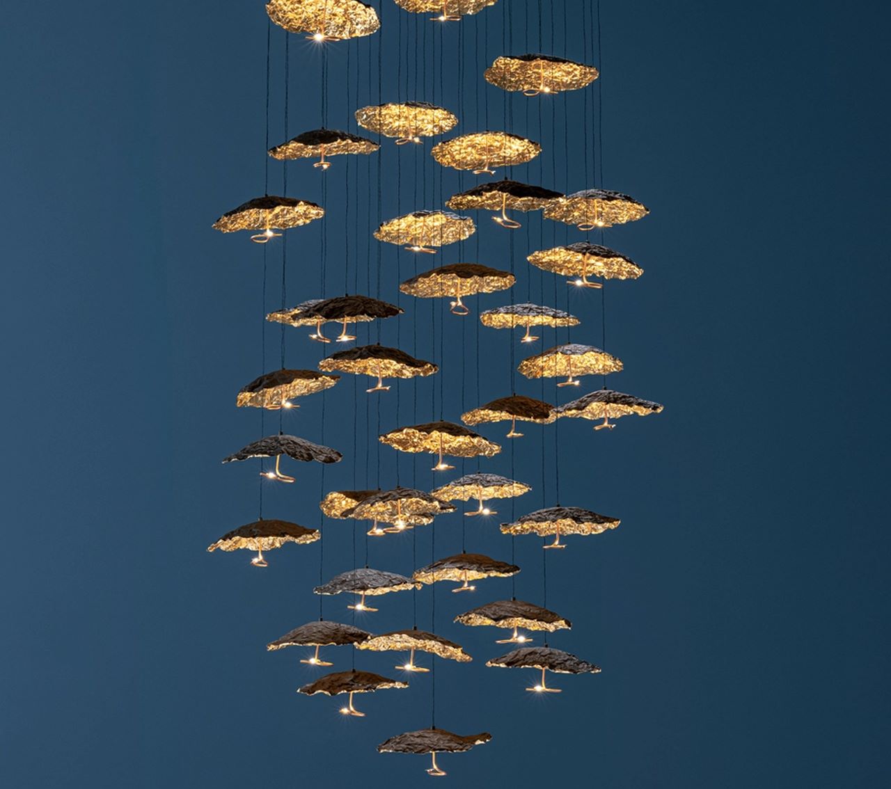 Gold Moon Chandelier
